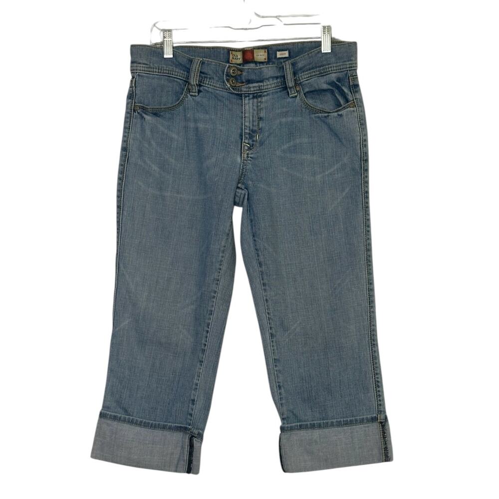 Old Navy blue low waist capri jeans size 8
